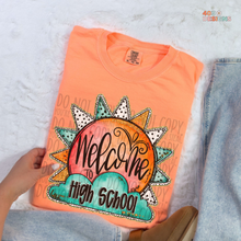 Load image into Gallery viewer, Sunburst Welcome To School DTF Transfer