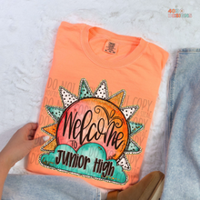 Load image into Gallery viewer, Sunburst Welcome To School DTF Transfer