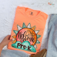 Load image into Gallery viewer, Sunburst Welcome To School DTF Transfer