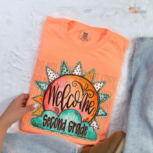 Load image into Gallery viewer, Sunburst Welcome To School DTF Transfer