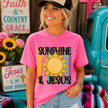 Load image into Gallery viewer, Sunshine And Jesus DTF Transfer