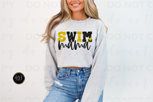 Load image into Gallery viewer, Swim Mom Faux Sequin DTF Transfer