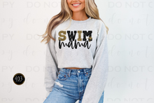 Load image into Gallery viewer, Swim Mom Faux Sequin DTF Transfer