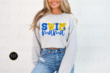 Load image into Gallery viewer, Swim Mom Faux Sequin DTF Transfer