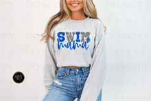 Load image into Gallery viewer, Swim Mom Faux Sequin DTF Transfer