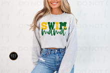 Load image into Gallery viewer, Swim Mom Faux Sequin DTF Transfer