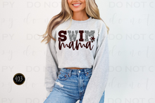 Load image into Gallery viewer, Swim Mom Faux Sequin DTF Transfer