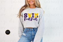 Load image into Gallery viewer, Swim Mom Faux Sequin DTF Transfer