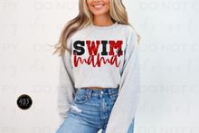 Load image into Gallery viewer, Swim Mom Faux Sequin DTF Transfer