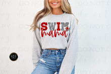 Load image into Gallery viewer, Swim Mom Faux Sequin DTF Transfer