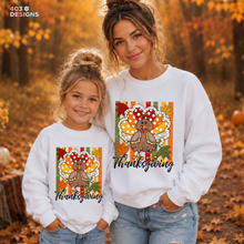 Load image into Gallery viewer, Thanksgiving Turkey Stripes DTF Transfer