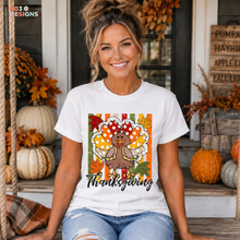 Load image into Gallery viewer, Thanksgiving Turkey Stripes DTF Transfer