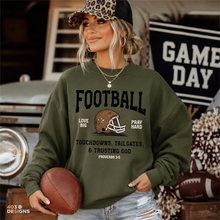 Load image into Gallery viewer, Touchdowns Tailgates Trusting God DTF Transfer