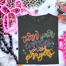 Load image into Gallery viewer, Turn Your Worries Into Prayers DTF Transfer