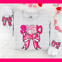 Load image into Gallery viewer, Valentine's Bow Personalized DTF Transfer