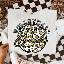 Load image into Gallery viewer, Volleyball Leopard Glitter DTF Transfer