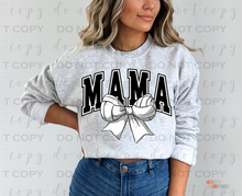 Load image into Gallery viewer, Sports Mama Bow DTF Transfer