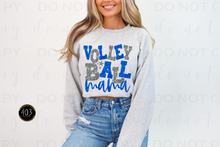 Load image into Gallery viewer, Volleyball Mom Faux Sequin DTF Transfer