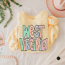 Load image into Gallery viewer, Bright Doodle State DTF Transfer