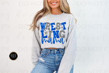 Load image into Gallery viewer, Wrestling Mom Faux Sequin DTF Transfer