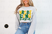 Load image into Gallery viewer, Wrestling Mom Faux Sequin DTF Transfer