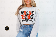 Load image into Gallery viewer, Wrestling Mom Faux Sequin DTF Transfer
