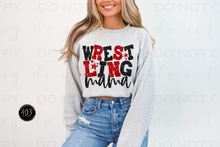 Load image into Gallery viewer, Wrestling Mom Faux Sequin DTF Transfer