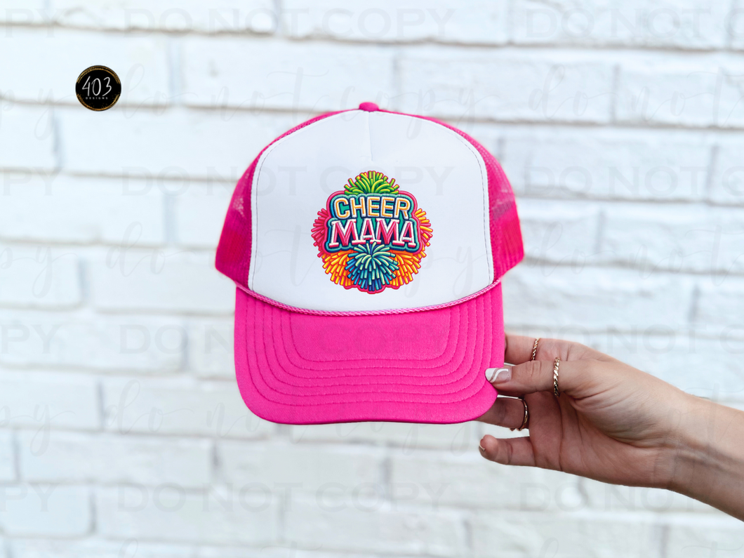 Cheer Mama Faux Embroidery DTF Transfer