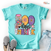 Load image into Gallery viewer, 100 Days Smarter Purple DTF Transfer
