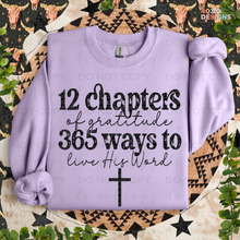 Load image into Gallery viewer, 12 Chapters Of Gratitude DTF Transfer
