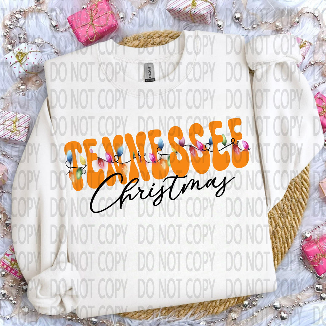 Tennessee Christmas Lights Crewneck Sweatshirt