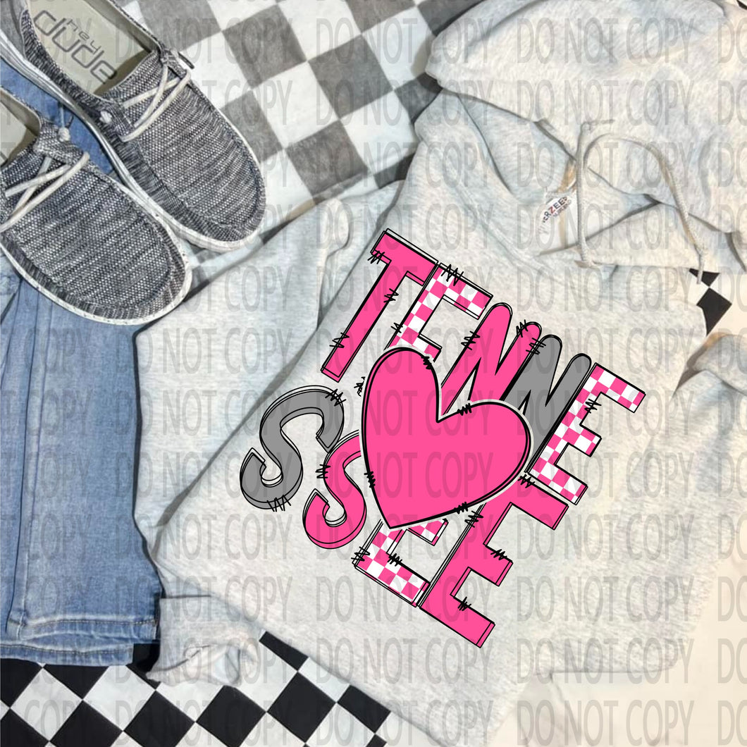 Tennessee,pink heart- T-Shirt or Sweatshirt