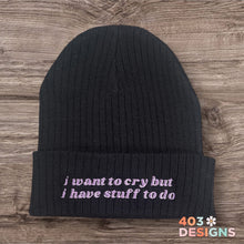 Load image into Gallery viewer, Ribbed embroidered beanies
