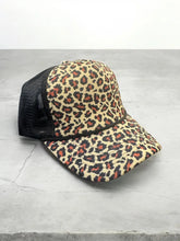 Load image into Gallery viewer, Leopard Print Blank Trucker Hat
