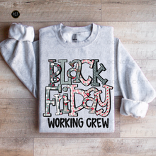 Load image into Gallery viewer, Black Friday Working Crew DTF Transfer
