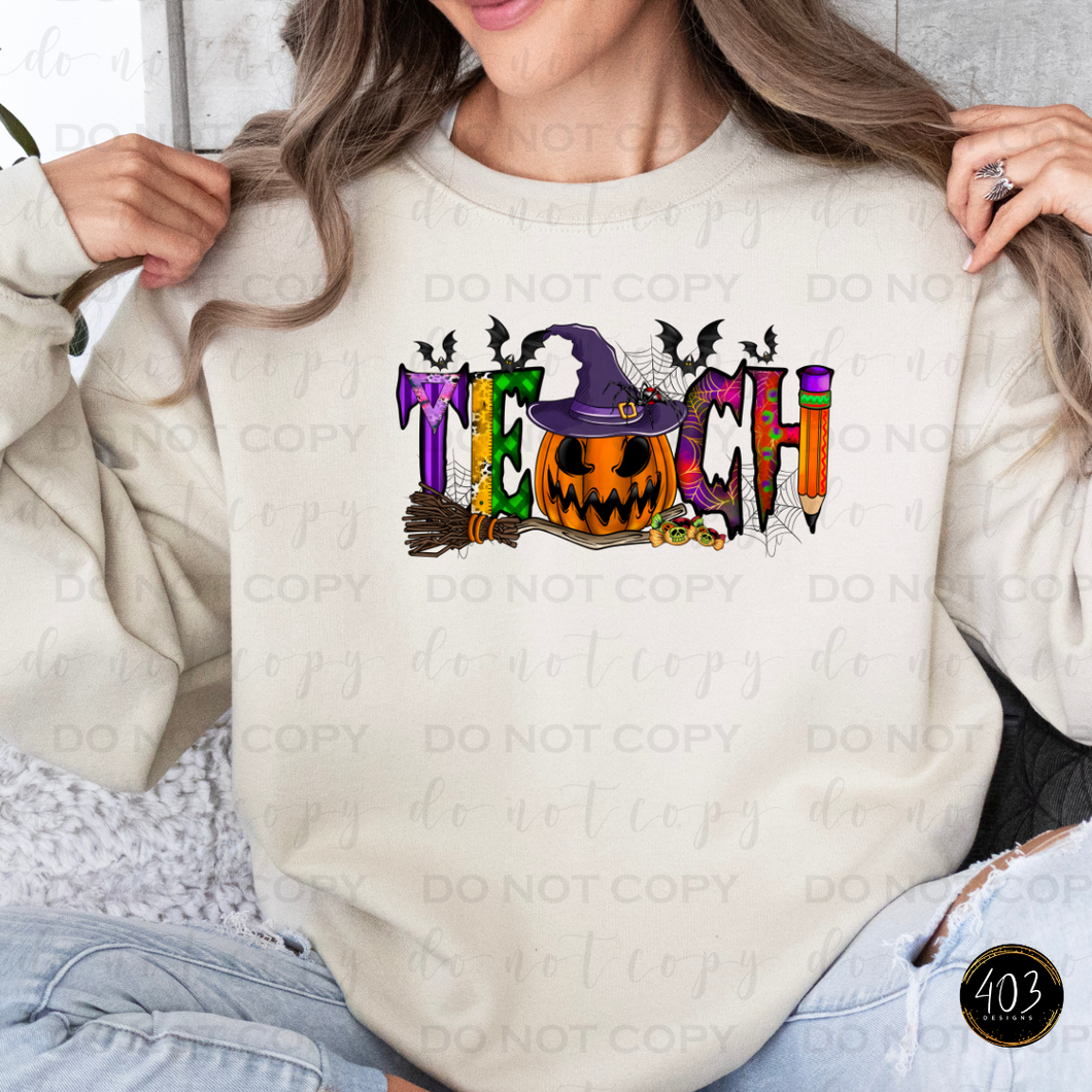 Halloween Teach DTF Transfer