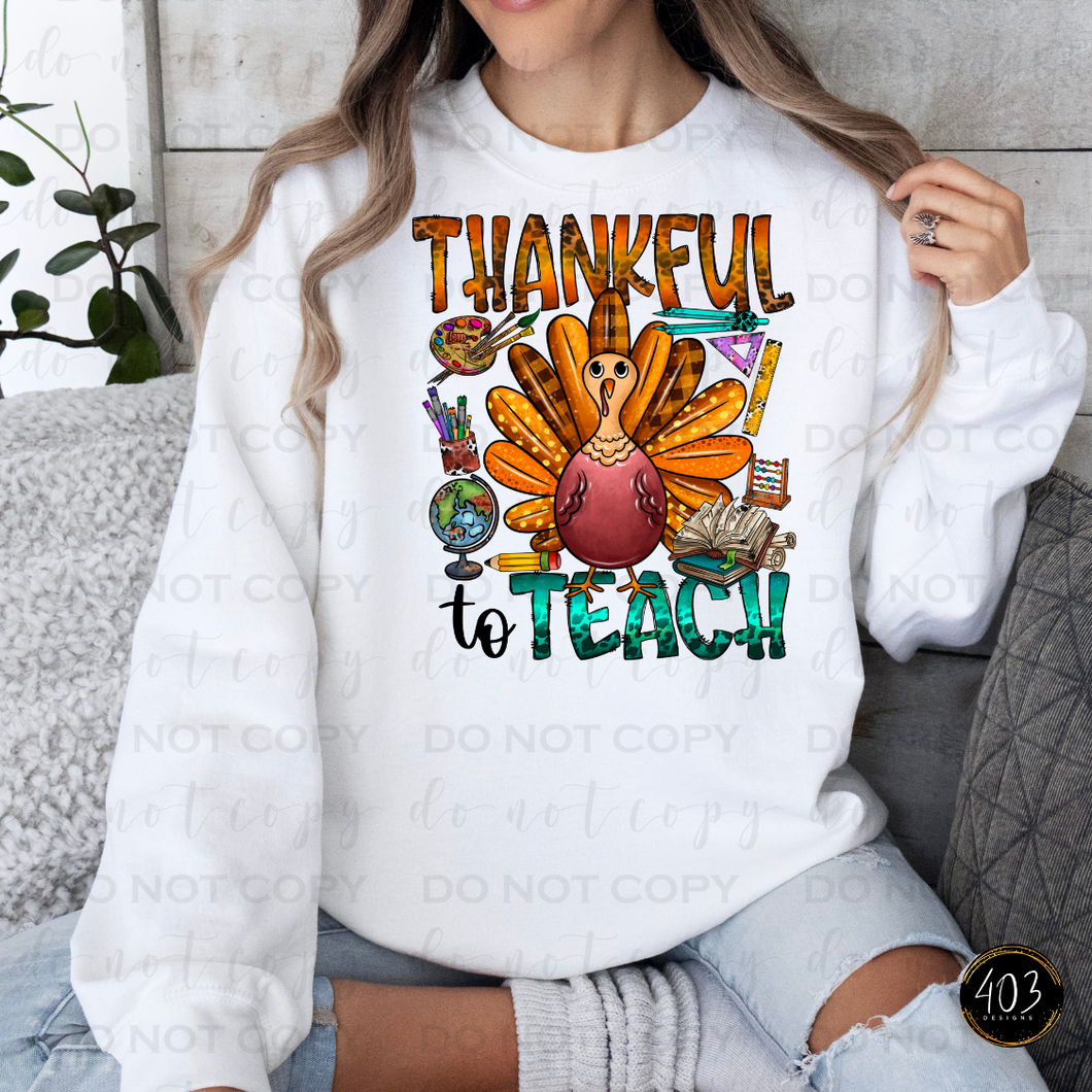 Thankful to Teach DTF Transfer