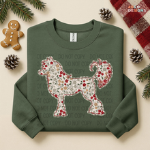Load image into Gallery viewer, Plaid Floral Dog DTF Transfer
