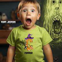 Load image into Gallery viewer, Personalized Halloween Initials/Names DTF Transfer

