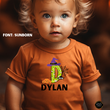 Load image into Gallery viewer, Personalized Halloween Initials/Names DTF Transfer
