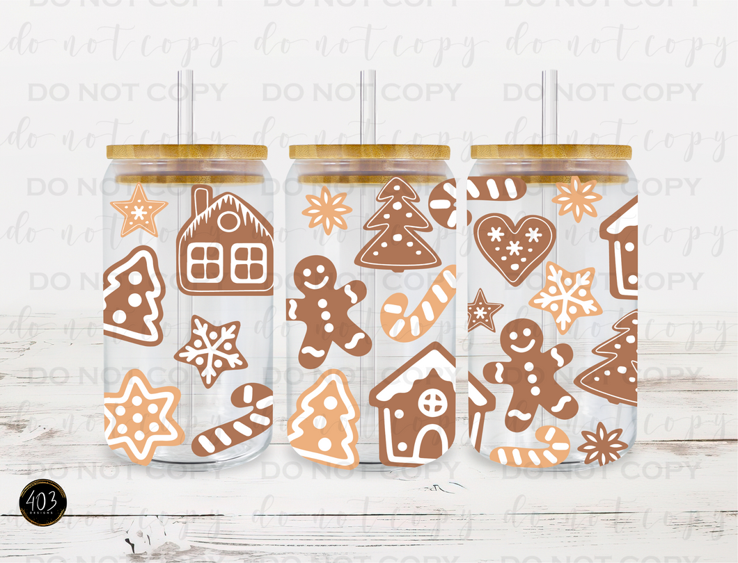 Cookies Libby Glass Can UV DTF Transfer