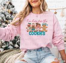 Load image into Gallery viewer, I&#39;m Just Here For The Cookies Completed Sweatshirt
