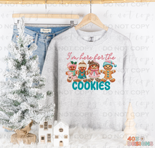 Load image into Gallery viewer, I&#39;m Just Here For The Cookies Completed Sweatshirt
