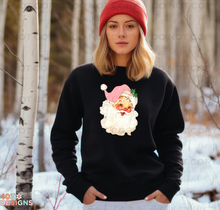 Load image into Gallery viewer, Vintage Pink Santa Completed Tee/Sweatshirt
