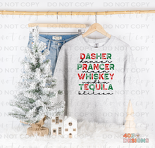 Load image into Gallery viewer, Alcohol Reindeer Completed Tee/Sweatshirt
