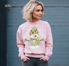 Load image into Gallery viewer, Coquette Snowman Completed Sweatshirt
