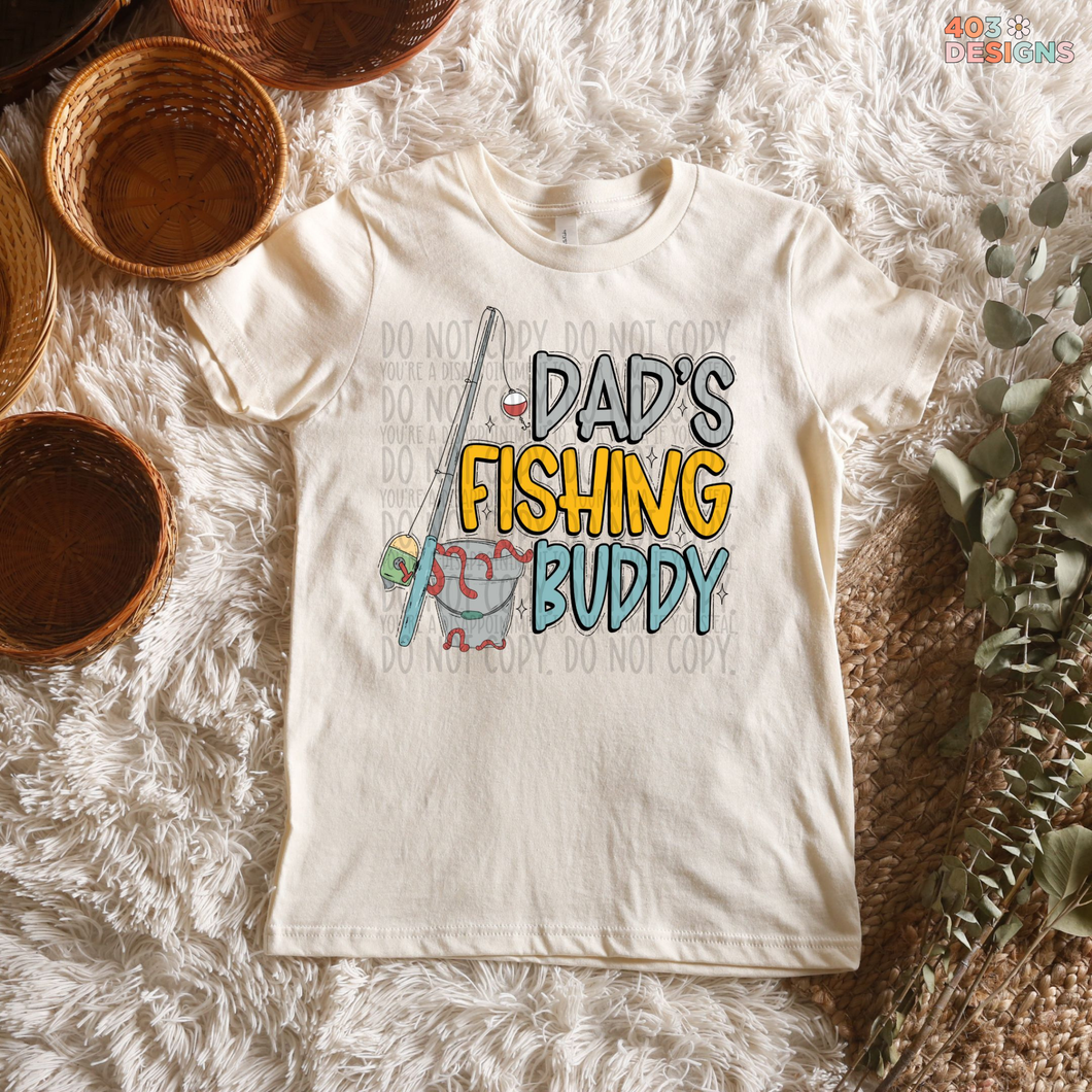 Dad's Fishing Buddy DTF Transfer