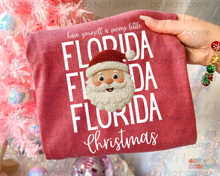 Load image into Gallery viewer, Santa Faux Yarn Christmas States DTF Transfer
