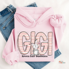 Load image into Gallery viewer, Loves Her Bunnies Personalized DTF Transfer
