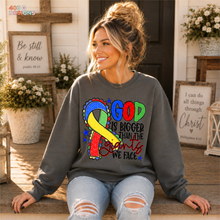 Load image into Gallery viewer, God Is Bigger Awareness DTF Transfer
